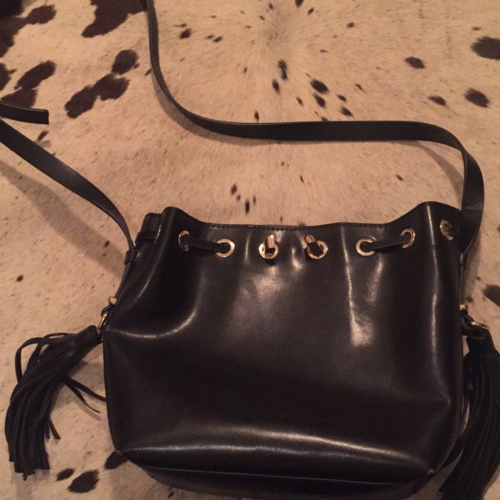 Black Zara Bucket Bag